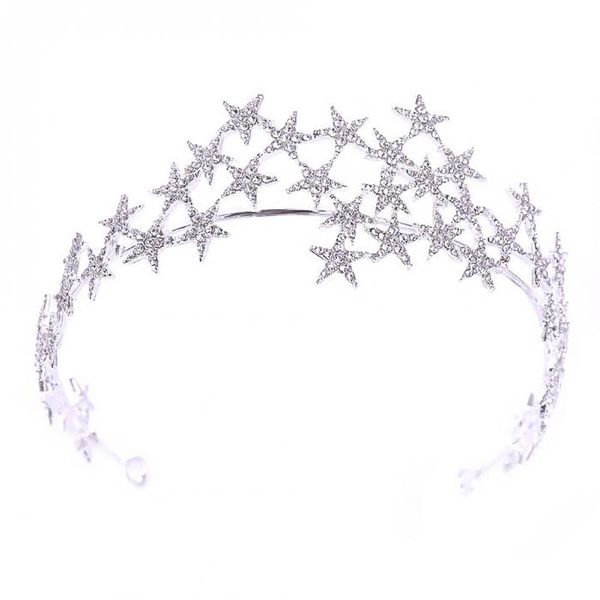 silver rhinestone star crowns headpiece bridal hair jewelry ornaments wedding bride hair accessories, Golden;white
silver rhinestone star crowns headpiece bridal hair jewelry ornaments wedding bride hair accessories, Golden;white
