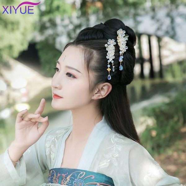 hanfu headwear hairpins chinese traditional jewelry beads crystal tassels bell hairclips hairpins bridal bride party women girl, Slivery;white
hanfu headwear hairpins chinese traditional jewelry beads crystal tassels bell hairclips hairpins bridal bride party women girl, Slivery;white