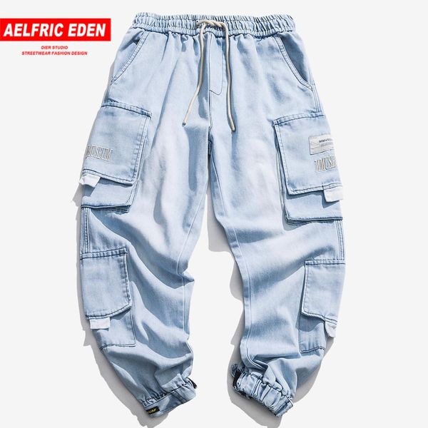 aelfric eden new casual multi pockets patch harem jeans hip hop streetwear sweat pants solid color regular cargo pants men women, Black
aelfric eden new casual multi pockets patch harem jeans hip hop streetwear sweat pants solid color regular cargo pants men women, Black