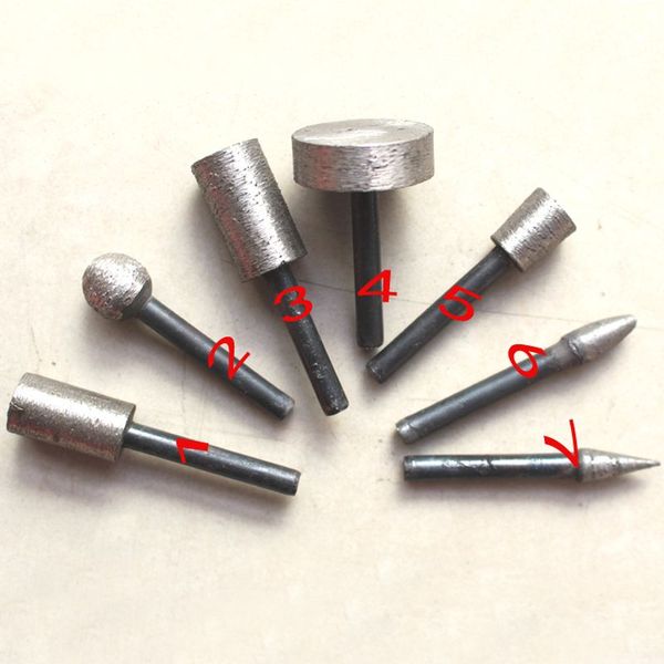 7pcs mixed pack engraving disc sintered diamond grinding head 6mm shank electric mill rotating burr stone marble carving knife 
7pcs mixed pack engraving disc sintered diamond grinding head 6mm shank electric mill rotating burr stone marble carving knife