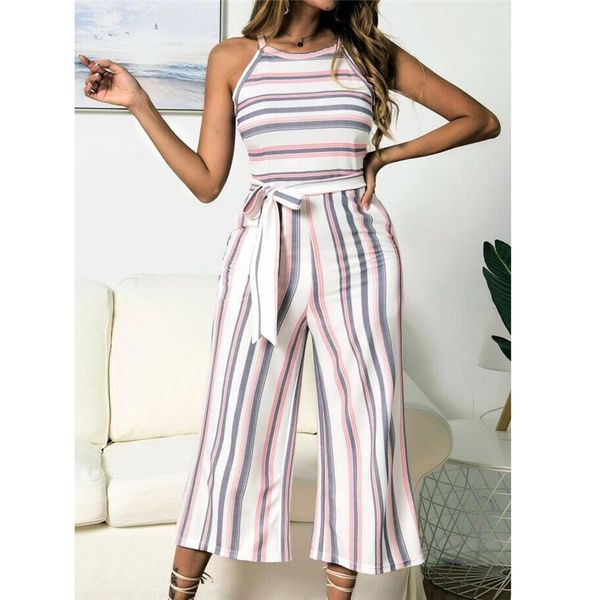 fashion women summer striped jumpsuits sleeveless new ladies clubwear rompers straight wide leg jumpsuit overalss trousers hot, Black;white
fashion women summer striped jumpsuits sleeveless new ladies clubwear rompers straight wide leg jumpsuit overalss trousers hot, Black;white