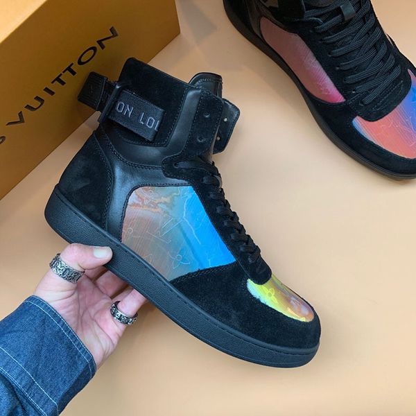 in luxury fashion speed 3d color high-casual shoes printed leather youth running shoes for man vacation ankle boots ing, Black
in luxury fashion speed 3d color high-casual shoes printed leather youth running shoes for man vacation ankle boots ing, Black