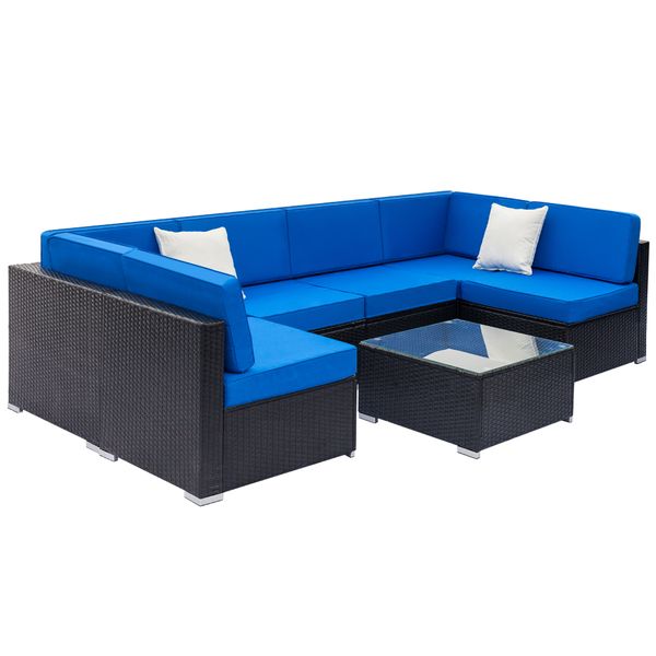 weaving rattan sofa set with 2pcs corner sofas & 4pcs single sofas & 1 pcs coffee table outdoor sofa set living room rattan sofa combination
weaving rattan sofa set with 2pcs corner sofas & 4pcs single sofas & 1 pcs coffee table outdoor sofa set living room rattan sofa combination