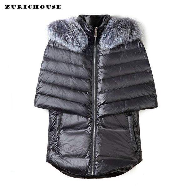 zurichouse 2019 women's duck down jacket winter sleeveless cloak parka hooded natural fur down coats female, Black
zurichouse 2019 women's duck down jacket winter sleeveless cloak parka hooded natural fur down coats female, Black
