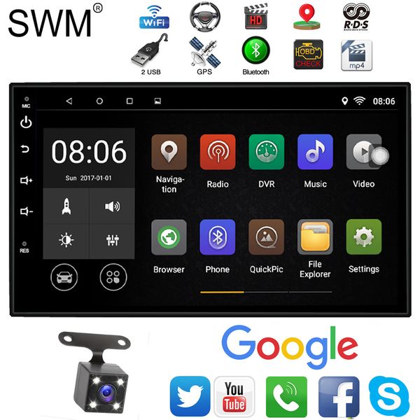 swm 2din android 7.1 car radio touch screen rds quad core 2 din auto radio gps navigation bluetooth mirror link autoradio usb
swm 2din android 7.1 car radio touch screen rds quad core 2 din auto radio gps navigation bluetooth mirror link autoradio usb