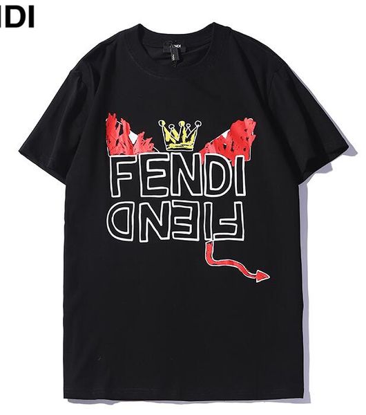 2019 new men black t hirt mode logo f letter printed little devil t hirt hort leeve women hip hop treet kanye we t top tee xxl, White
2019 new men black t hirt mode logo f letter printed little devil t hirt hort leeve women hip hop treet kanye we t top tee xxl, White