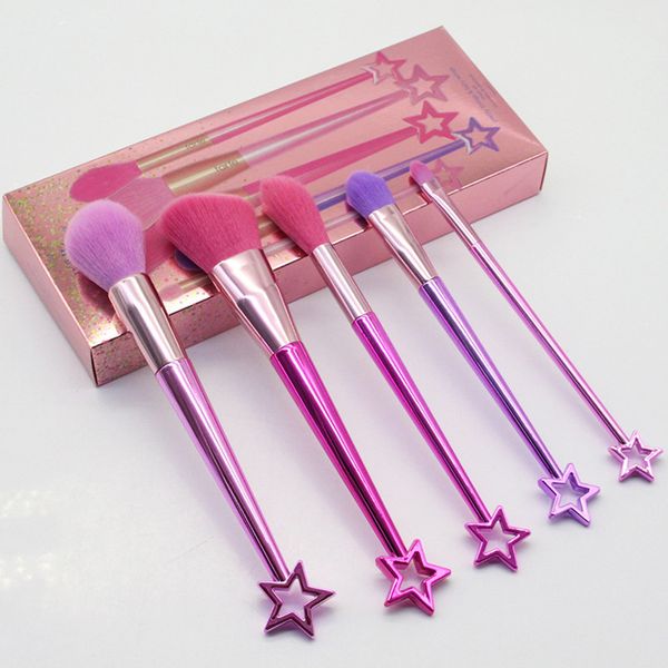 5pcs cosmetic makeup brushes set kits brand fairy series star handle professional powder eyeshadow blush make up brushes tools in retail box
5pcs cosmetic makeup brushes set kits brand fairy series star handle professional powder eyeshadow blush make up brushes tools in retail box