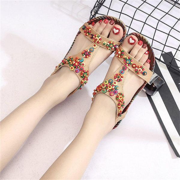 women's sandals 2020 summer new bohemian beaded korean wild open toe stylishcomfortable sandals leisure beach non-slip flat ins, Black
women's sandals 2020 summer new bohemian beaded korean wild open toe stylishcomfortable sandals leisure beach non-slip flat ins, Black