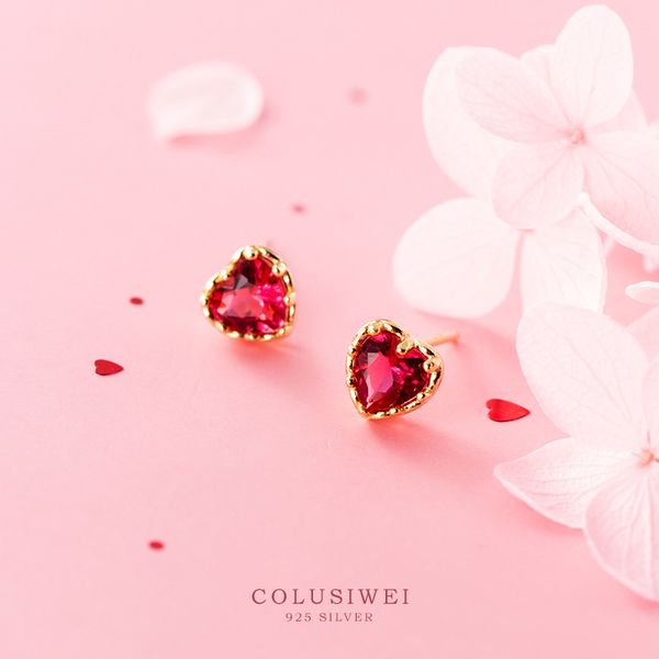 colusiwei authentic 925 sterling silver sweet cute pink heart stud earrings for women silver jewelry fashion bijoux gift, Golden;silver
colusiwei authentic 925 sterling silver sweet cute pink heart stud earrings for women silver jewelry fashion bijoux gift, Golden;silver