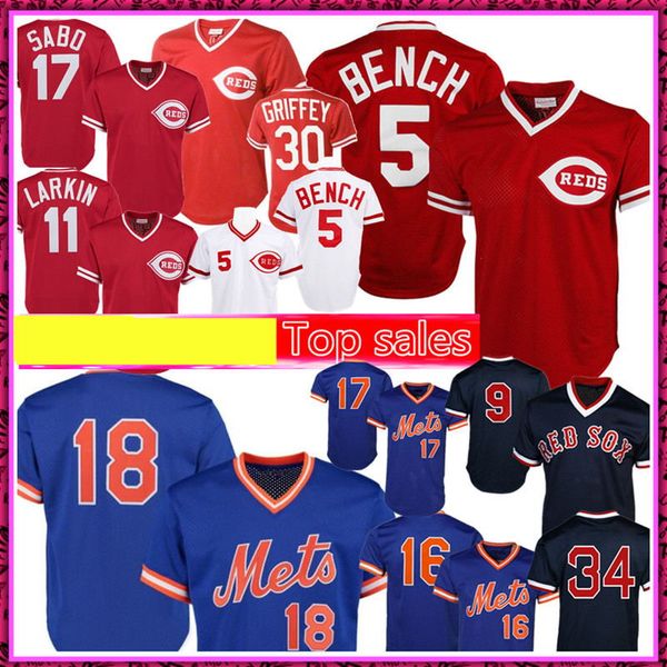 5 johnny bench 11 barry larkin jersey 18 darryl strawberry 17 hernandez 9 ted williams 34 david ortiz jerseys, Blue;black
5 johnny bench 11 barry larkin jersey 18 darryl strawberry 17 hernandez 9 ted williams 34 david ortiz jerseys, Blue;black