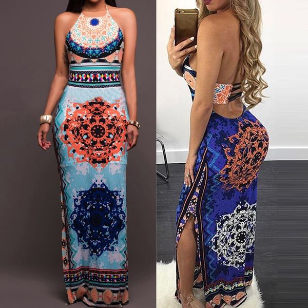 casual summer dress women clothes 2019 women fashion sleeveless beach backless bohemia printed long dress vestidos 42, Black;gray
casual summer dress women clothes 2019 women fashion sleeveless beach backless bohemia printed long dress vestidos 42, Black;gray