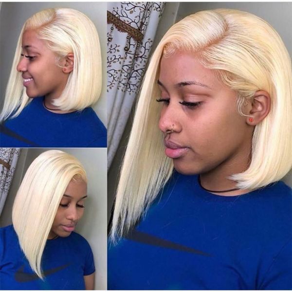 613wig human hair bob lace front wigs full lace blonde wigs can be dyed short bob natural straight preplucked hairline for black women, Black;brown
613wig human hair bob lace front wigs full lace blonde wigs can be dyed short bob natural straight preplucked hairline for black women, Black;brown