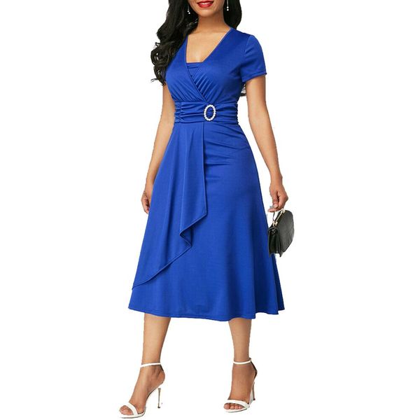 tunic women party dress high waist plain asymmetric midi dress ol casual short sleeve vestido blue black green dresses plus size, Black;gray
tunic women party dress high waist plain asymmetric midi dress ol casual short sleeve vestido blue black green dresses plus size, Black;gray
