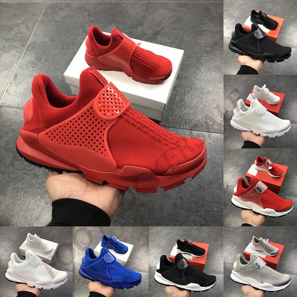 

2019 new react presto running shoes bright red dark blue all blacks white men womens designer sports sneakers trainers casual sock shoes, White;red