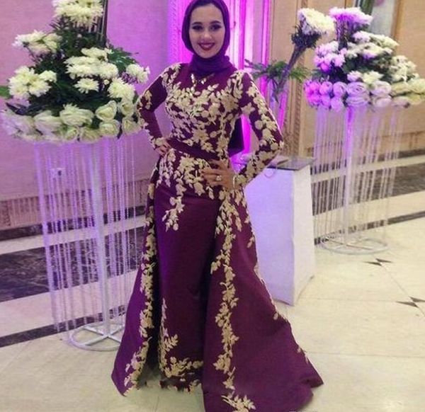 burgundy muslim satin mermaid evening dresses prom appliques detachable train arabic vestidos de fiesta de noche robe de soiree plus size, Black
burgundy muslim satin mermaid evening dresses prom appliques detachable train arabic vestidos de fiesta de noche robe de soiree plus size, Black