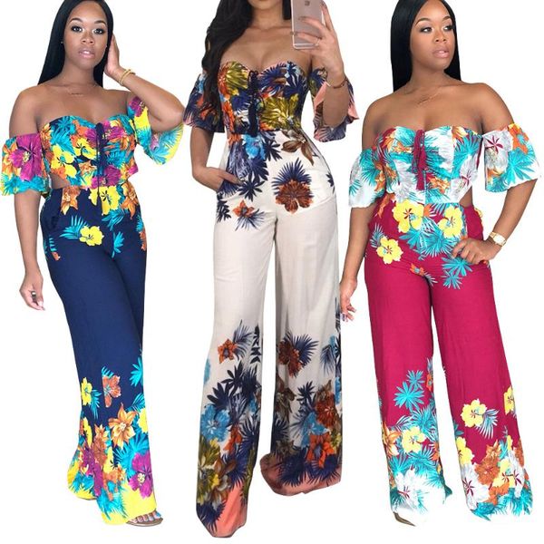 european and american women's printed halter backless strapless jumpsuit, Black;white
european and american women's printed halter backless strapless jumpsuit, Black;white