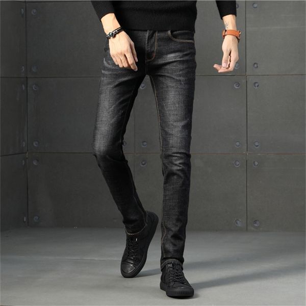 2019 new men's fall winter pants jeans brand youth edition stretch slim pencil pants, Blue
2019 new men's fall winter pants jeans brand youth edition stretch slim pencil pants, Blue