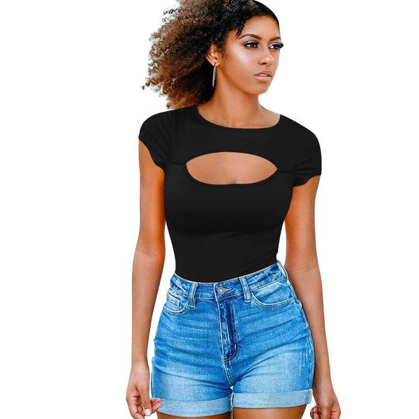 women designer rompers hollow out female summer skinny rompers fashion style pure color casual apparel, Black;white
women designer rompers hollow out female summer skinny rompers fashion style pure color casual apparel, Black;white