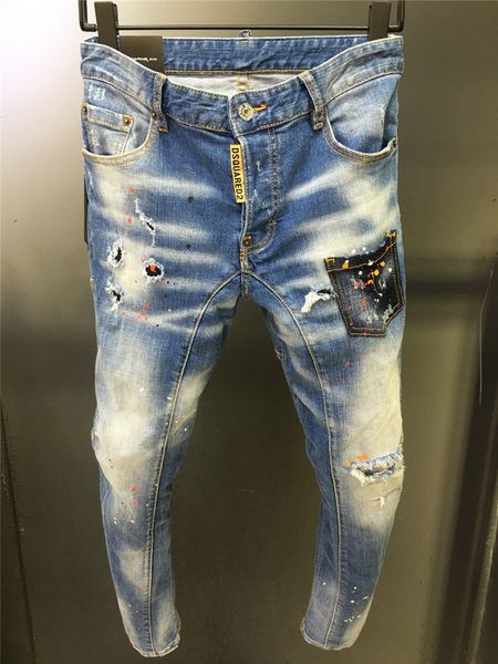 mens skinny jeans fashion trend knee hole zipper pocket denim biker hip hop distressed slim elastic jeans washed designer jeans size 28-38, Blue
mens skinny jeans fashion trend knee hole zipper pocket denim biker hip hop distressed slim elastic jeans washed designer jeans size 28-38, Blue