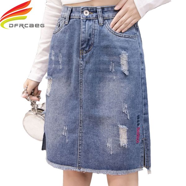 denim skirts high waist 2018 new arrivals ripped hole a line skirt knee length pockets embroidery skirt denim jeans, Black
denim skirts high waist 2018 new arrivals ripped hole a line skirt knee length pockets embroidery skirt denim jeans, Black