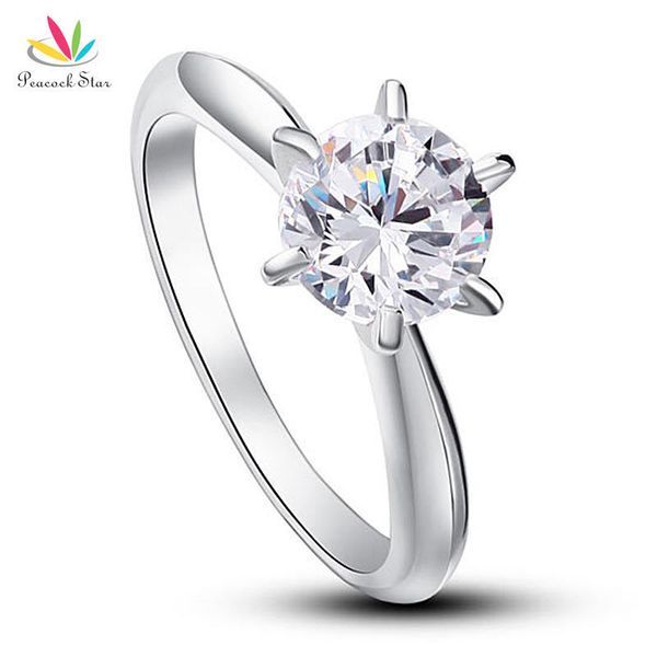 peacock star 6 claws wedding promise engagement ring solitaire solid 925 sterling silver jewelry 1.25 ct cfr8002 t190624
peacock star 6 claws wedding promise engagement ring solitaire solid 925 sterling silver jewelry 1.25 ct cfr8002 t190624