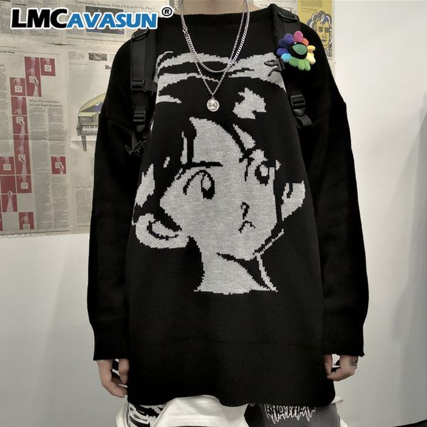 lmcavasun harajuku vintage streetwear knitted sweater autumn winter loose thicken warm hip hop pullover sweater women men top, White;black
lmcavasun harajuku vintage streetwear knitted sweater autumn winter loose thicken warm hip hop pullover sweater women men top, White;black