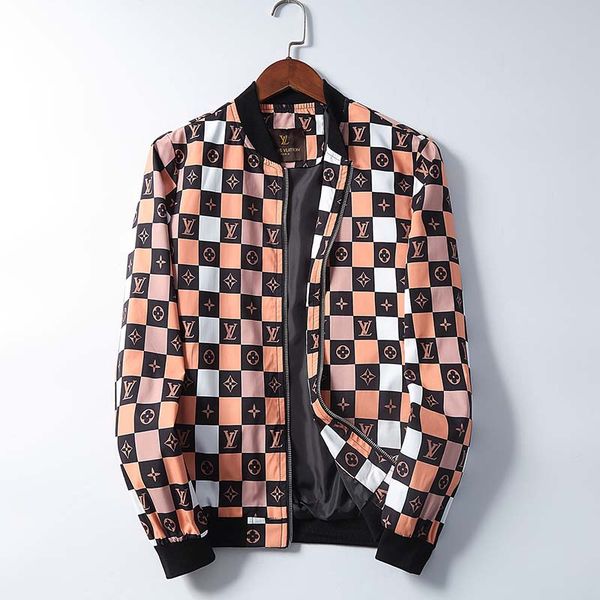 men's spirit cotton clothes body letters printed plaid men's jacket spring and autumn youth trendless collarless men, Black;brown
men's spirit cotton clothes body letters printed plaid men's jacket spring and autumn youth trendless collarless men, Black;brown
