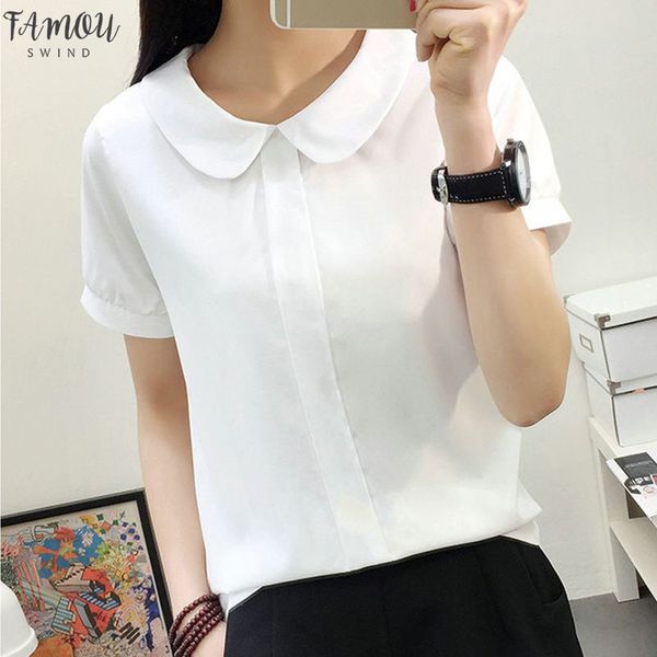 women summer white short blouse sweet chiffon short sleeve female peter pan collar female blouse white shirt
women summer white short blouse sweet chiffon short sleeve female peter pan collar female blouse white shirt