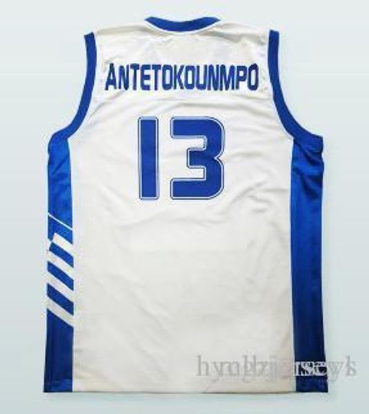 #13 antetokounmpo hellas eurobank greece jerseys sewn any name mens white stitched basketball jerseys, Black;blue
#13 antetokounmpo hellas eurobank greece jerseys sewn any name mens white stitched basketball jerseys, Black;blue