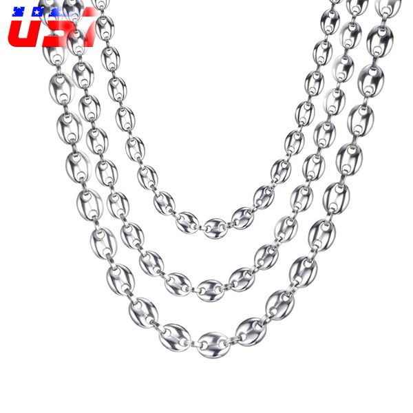 us7 coffee beans link chain 7mm 9mm necklace for men stainless steel rope link chain necklaces fashion hip hop men jewelry, Silver
us7 coffee beans link chain 7mm 9mm necklace for men stainless steel rope link chain necklaces fashion hip hop men jewelry, Silver