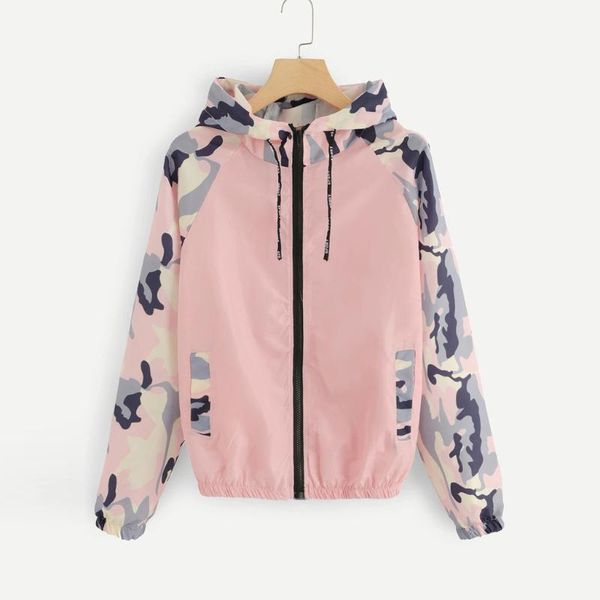 women autumn jacket long sleeve patchwork hooded zipper pockets casual sport coat women jackets chaqueta mujer veste femme, Black;brown
women autumn jacket long sleeve patchwork hooded zipper pockets casual sport coat women jackets chaqueta mujer veste femme, Black;brown