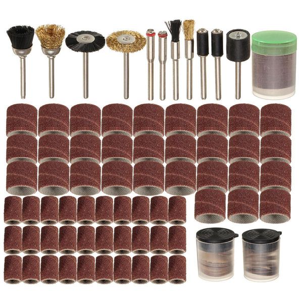 150pcs rotary power tool fits dremel 1/8" shank sanding polish accessory bit set
150pcs rotary power tool fits dremel 1/8" shank sanding polish accessory bit set