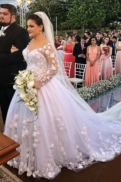 luxury arabic ball gown wedding dresses dubai long sleeves floral flower beaded country garden wedding gowns 2019 robe de mariée arabe, White
luxury arabic ball gown wedding dresses dubai long sleeves floral flower beaded country garden wedding gowns 2019 robe de mariée arabe, White