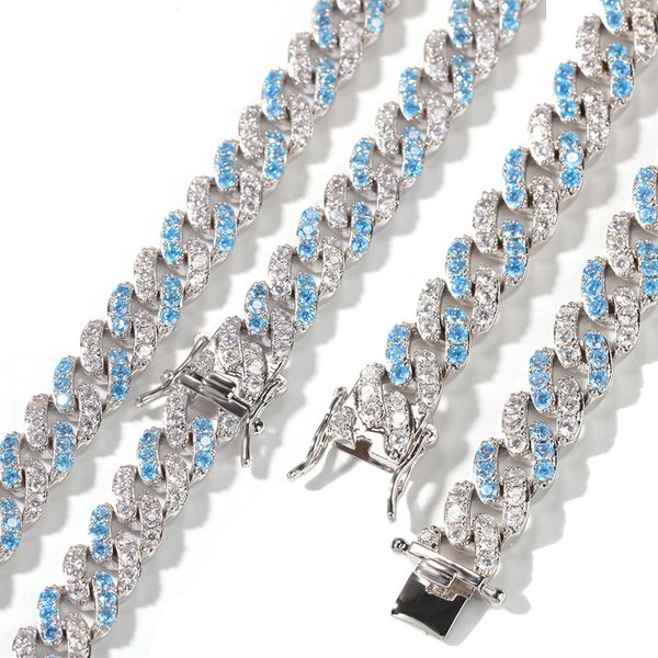 8mm mens hip hop bling bling sea blue cubic zirconia cuban link chain necklace bracelet iced out punk rock rapper jewelry gifts for men guys, Silver
8mm mens hip hop bling bling sea blue cubic zirconia cuban link chain necklace bracelet iced out punk rock rapper jewelry gifts for men guys, Silver