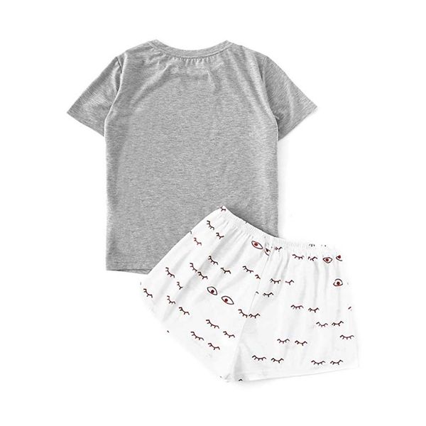 letter pajamas set women cute cat pritning short sleeve t-shirt shorts sleepwear nightwear set pyjama femme womens pajamas set, Black;red
letter pajamas set women cute cat pritning short sleeve t-shirt shorts sleepwear nightwear set pyjama femme womens pajamas set, Black;red