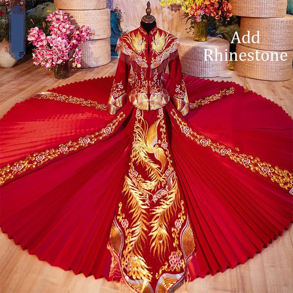 embroidery phoenix party evening dress tassel add rhinestone chinese women cheongsam exquisite noble royal marriage qipao suit, Red
embroidery phoenix party evening dress tassel add rhinestone chinese women cheongsam exquisite noble royal marriage qipao suit, Red