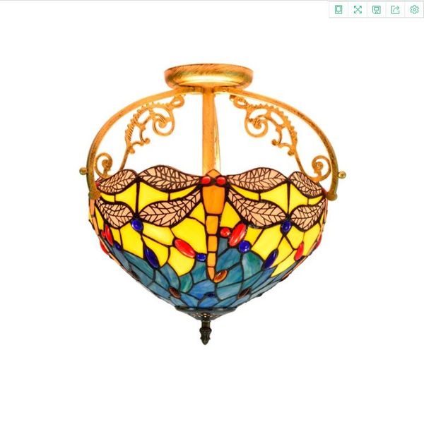 tiffany dragonfly stained glass lamp european retro e27 semi-ceiling lamp l hall bedroom ceiling light
tiffany dragonfly stained glass lamp european retro e27 semi-ceiling lamp l hall bedroom ceiling light