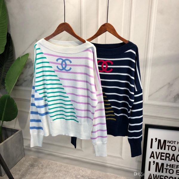 2020 вязаный свитер пуловер женщины летучая мышь рукав свитер осень дамы полосатый свободный джемпер трикотаж, White
2020 вязаный свитер пуловер женщины летучая мышь рукав свитер осень дамы полосатый свободный джемпер трикотаж, White