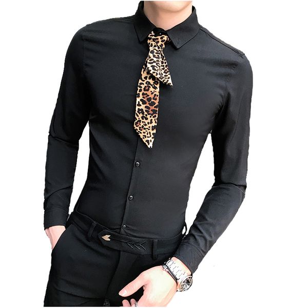 мужская стильная повседневная сплошной цвет slim fit dress рубашка с длинным рукавом бизнес топ с леопардовым галстуком платье party club sh, White;black
мужская стильная повседневная сплошной цвет slim fit dress рубашка с длинным рукавом бизнес топ с леопардовым галстуком платье party club sh, White;black