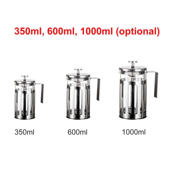 stainless steel french press coffee maker cafetiere percolator tool insulated coffee tea brewer pot with filter baskets
stainless steel french press coffee maker cafetiere percolator tool insulated coffee tea brewer pot with filter baskets