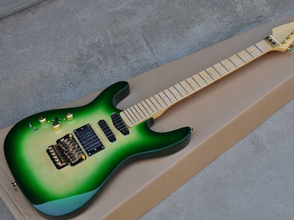 wholesale factory green left handed electric guitar with double rock,gold hardware,ssh pickups,maple fretboard 0521
wholesale factory green left handed electric guitar with double rock,gold hardware,ssh pickups,maple fretboard 0521