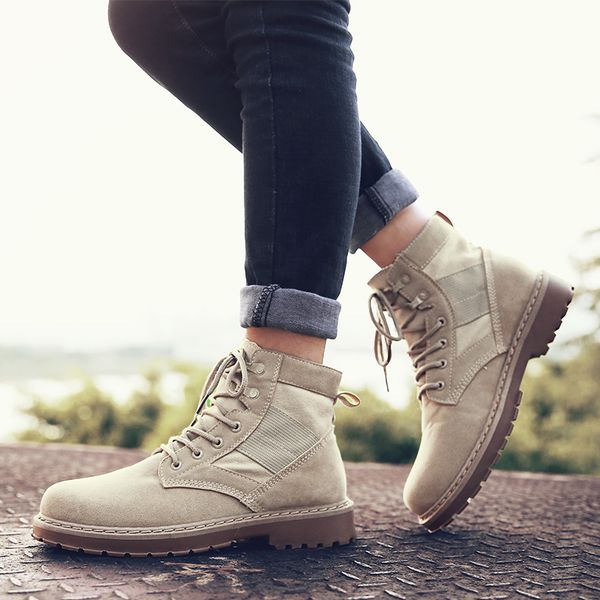 goodrsson casual boots men autumn and winter explosions high to help british style tooling male boots solid lace up casual, Black
goodrsson casual boots men autumn and winter explosions high to help british style tooling male boots solid lace up casual, Black