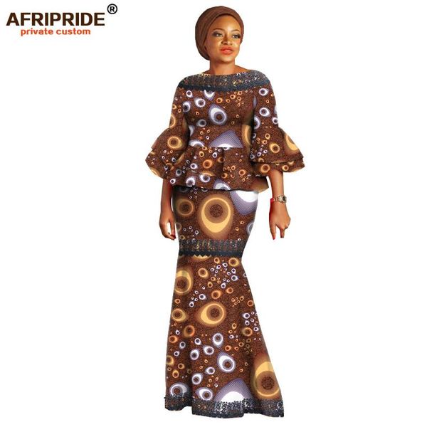 afripride 2-pieces юбка костюм африканский принт flare рукава топ+юбка по щиколотку женщины повседневный хлопчатобумажный костюм с головным, White
afripride 2-pieces юбка костюм африканский принт flare рукава топ+юбка по щиколотку женщины повседневный хлопчатобумажный костюм с головным, White