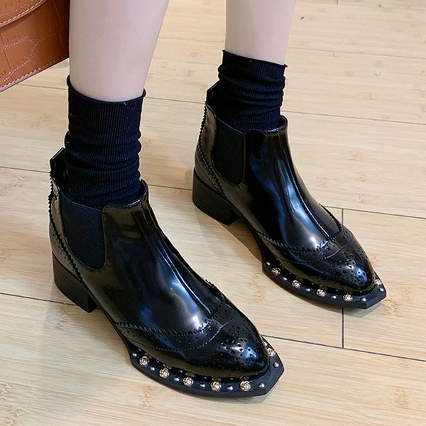 nice new fashion ankle boots women autumn bright leather comfortable cool shoes woman high heels female ins trend rivets boot, Black
nice new fashion ankle boots women autumn bright leather comfortable cool shoes woman high heels female ins trend rivets boot, Black