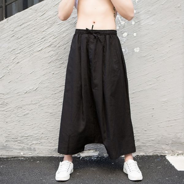 summer men's linen pants loose big pants low-grade seven points hanging harem men streetwear ropa de hombre 2018, Black
summer men's linen pants loose big pants low-grade seven points hanging harem men streetwear ropa de hombre 2018, Black