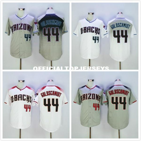 44 paul goldschmidt jersey white black gray, Black;blue