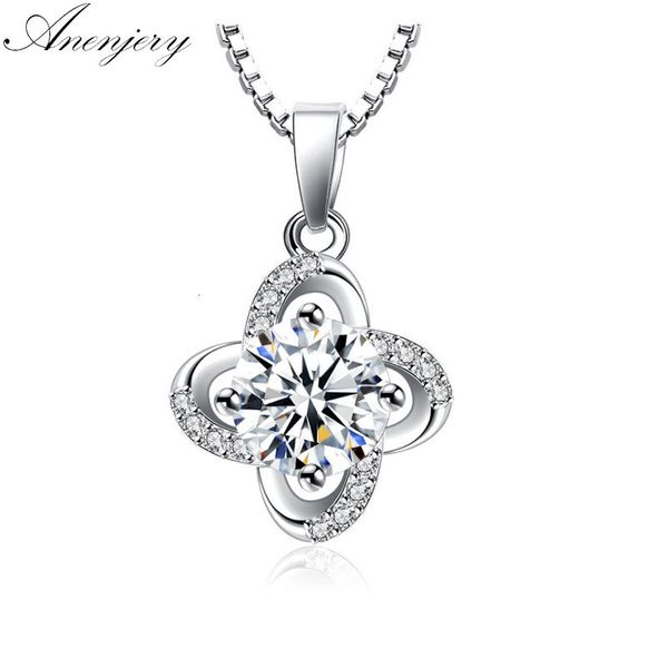 925 sterling silver zircon clover flower twist windmill forever pendant neckace box chain collares gift
925 sterling silver zircon clover flower twist windmill forever pendant neckace box chain collares gift