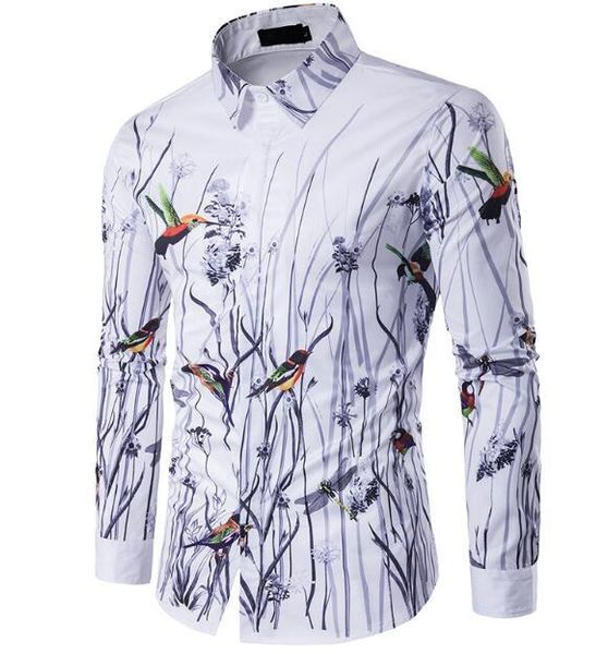 2019 новый самый продаваемый блокбастер мужской индивидуальный цветок и птица печатные рубашки с длинными рукавами с отложным воротником зав, White;black
2019 новый самый продаваемый блокбастер мужской индивидуальный цветок и птица печатные рубашки с длинными рукавами с отложным воротником зав, White;black