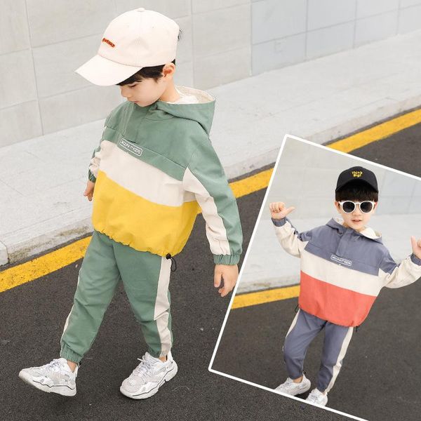 children's clothing new boy spring and autumn hooded sweater + sports trousers autumn hooded jacket baby stitching shirt two-piece, White
children's clothing new boy spring and autumn hooded sweater + sports trousers autumn hooded jacket baby stitching shirt two-piece, White