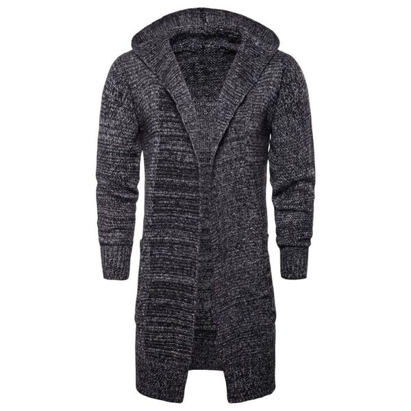 new autumn thick v-neck mens cardigan knitted solid long sweater coat hooded pocket outerwear warm slim fit long sleeve cardigan, White;black
new autumn thick v-neck mens cardigan knitted solid long sweater coat hooded pocket outerwear warm slim fit long sleeve cardigan, White;black